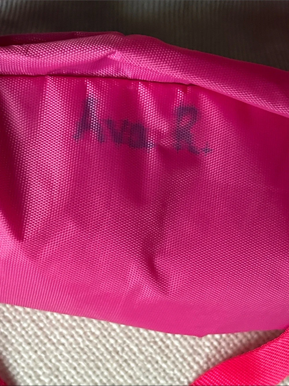 American Girl Gray and Hot Pink Star Accent Backpack